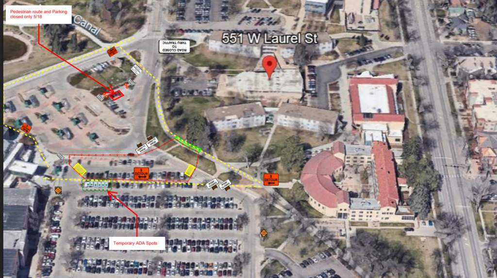 Plum Street closed on the north side of the Engineering Parking Lot 310 between Rockwell Hall and Allison Hall 5/18 through 7/10. West side parking spaces in this lot also closed.