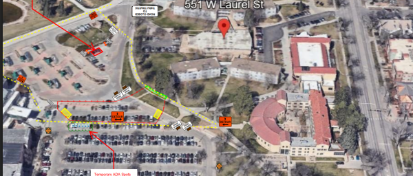 Plum Street closed on the north side of the Engineering Parking Lot 310 between Rockwell Hall and Allison Hall 5/18 through 7/10. West side parking spaces in this lot also closed.