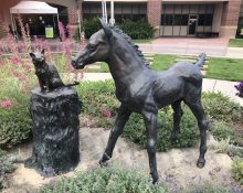 Another Filly to Train - Artist Brenda Longworth - Exterior - Front entrance, South side of Vet Teaching Hospital